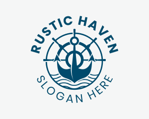 Marine Anchor Helm  logo design