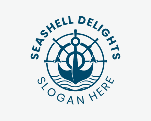 Marine Anchor Helm  logo design