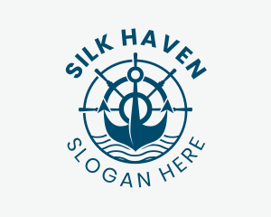 Marine Anchor Helm  logo design