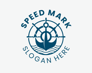 Marine Anchor Helm  logo design