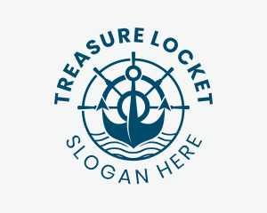 Marine Anchor Helm  logo design