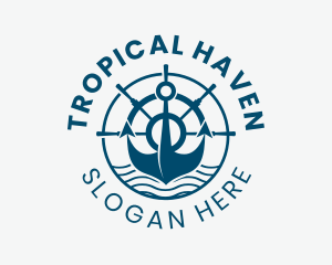 Marine Anchor Helm  logo design