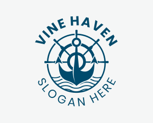 Marine Anchor Helm  logo design