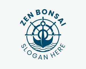 Marine Anchor Helm  logo design