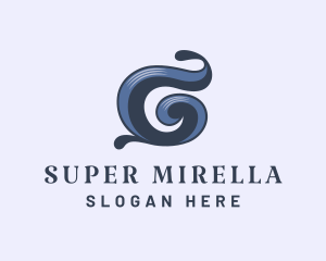 Retro Swirl Business Logo