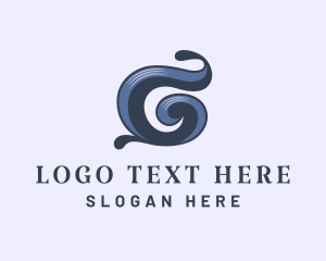 Retro Swirl Business Logo