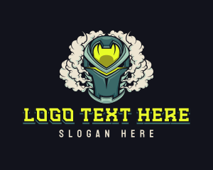 Mascot - Cyborg Robot Steam logo design