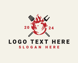 Roasted Pork Restaurant Logo