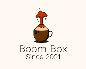 Explosion - Volcano Coffee Cup logo design