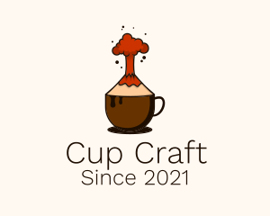 Cup - Volcano Coffee Cup logo design