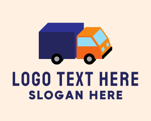 Isometric Cargo Truck Logo