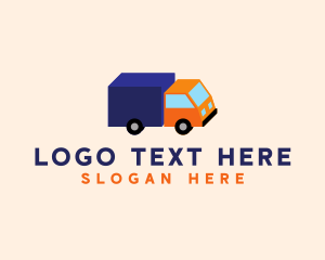 Goods - Isometric Miniature Truck logo design