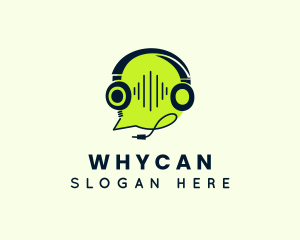 Sound Headphones Chat Logo