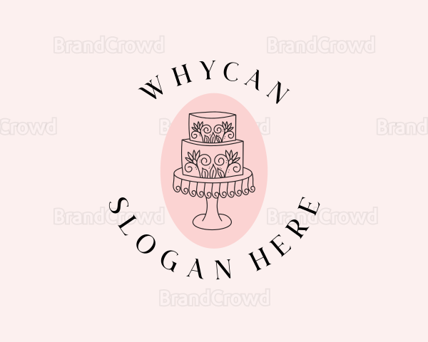 Floral Cake Bakeshop Logo
