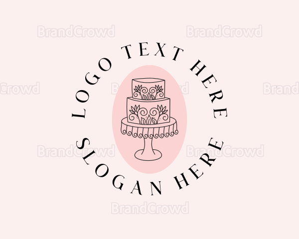 Floral Cake Bakeshop Logo