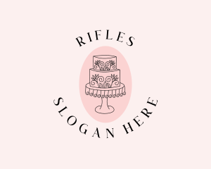 Floral Cake Bakeshop Logo