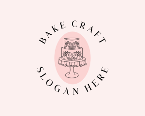 Floral Cake Bakeshop logo design