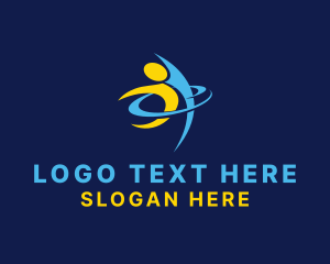 Yogi - Physical Fitness Human logo design