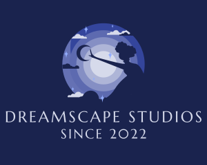 Dream - Moon Dream Woman Show logo design