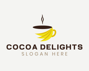 Banana Coffee Cafe logo design