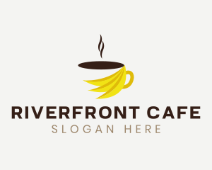 Banana Coffee Cafe logo design