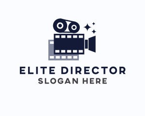 Director - Movie Film Camera logo design