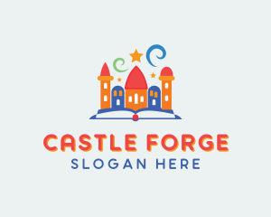 Castle Book Daycare logo design