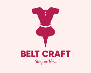 Belt - Pink Dress Pin logo design