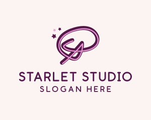 Actress - Star Letter P logo design