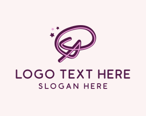 Talent Agency - Star Letter P logo design