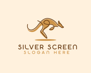 Animal Rescue - Safari Kangaroo Animal logo design
