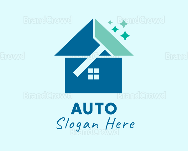 House Cleaning Wiper Logo