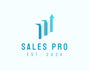 Business Sales Arrow logo design