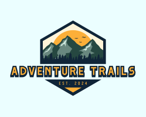 Mountain Hiking Climbing logo design