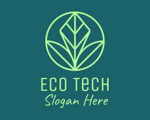 Ecosystem - Green Leaf Landscape logo design