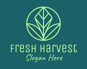Veggie - Green Leaf Landscape logo design