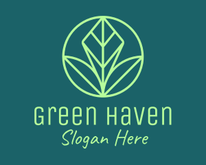 Turf - Green Leaf Landscape logo design