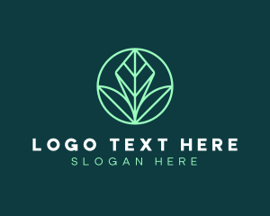 Ecosystem - Green Leaf Landscape logo design