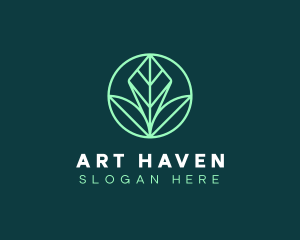 Green Leaf Landscape logo design