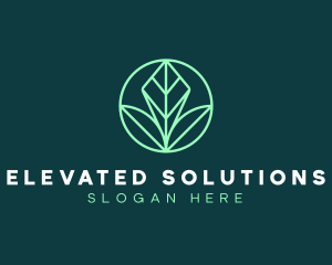 Green Leaf Landscape logo design