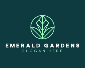 Green Leaf Landscape logo design