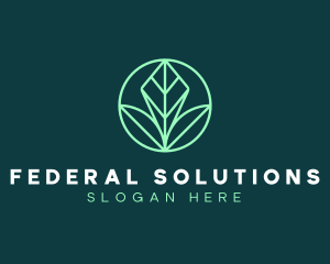 Green Leaf Landscape logo design