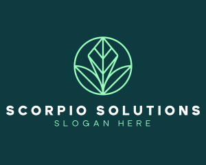 Green Leaf Landscape logo design