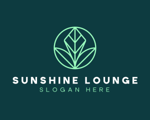 Green Leaf Landscape logo design