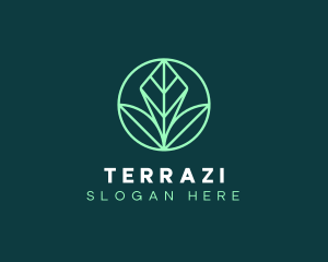 Green Leaf Landscape logo design