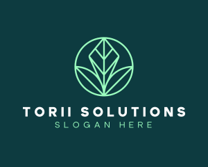 Green Leaf Landscape logo design