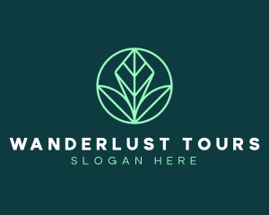 Green Leaf Landscape logo design