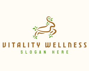 Wellness Ram Tree logo design