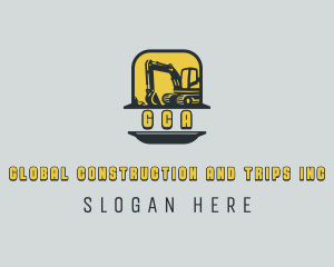 Industrial Excavation Construction logo design
