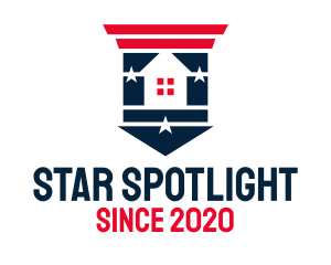 Star Patriotic House  logo design